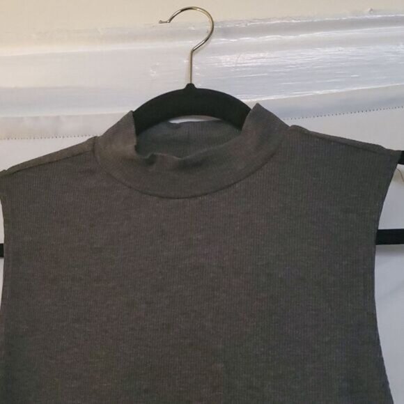 FASHION NOVA BROWN STRETCH MIDI DRESS LARGE Sexy Bodycon Tight Classic Basic Y2K - Picture 5 of 6